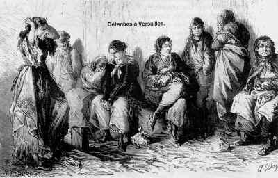 Gefangene Kommunardinnen in Versailles